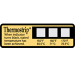 Dishwasher Temperature Strips