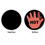 Hot Hands & HOT Warning Labels