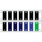 Liquid Crystal Thermometer Strips