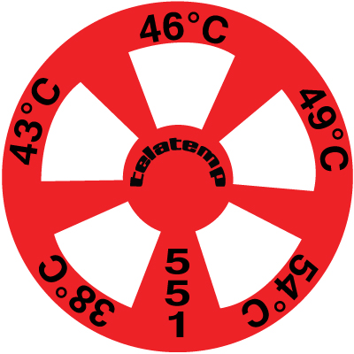 551 TEMPERATURE RECORDER 38C-54C | Telatemp