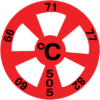 505-60-82 TEMPERATURE LABEL 60C-82C